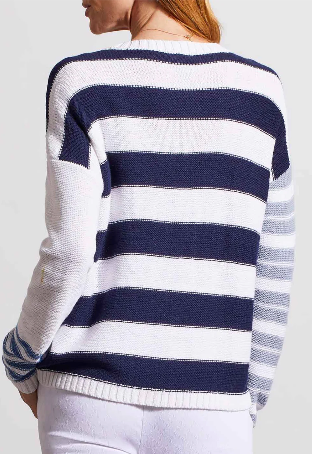 Tribal Long Sleeve Color Block Sweater