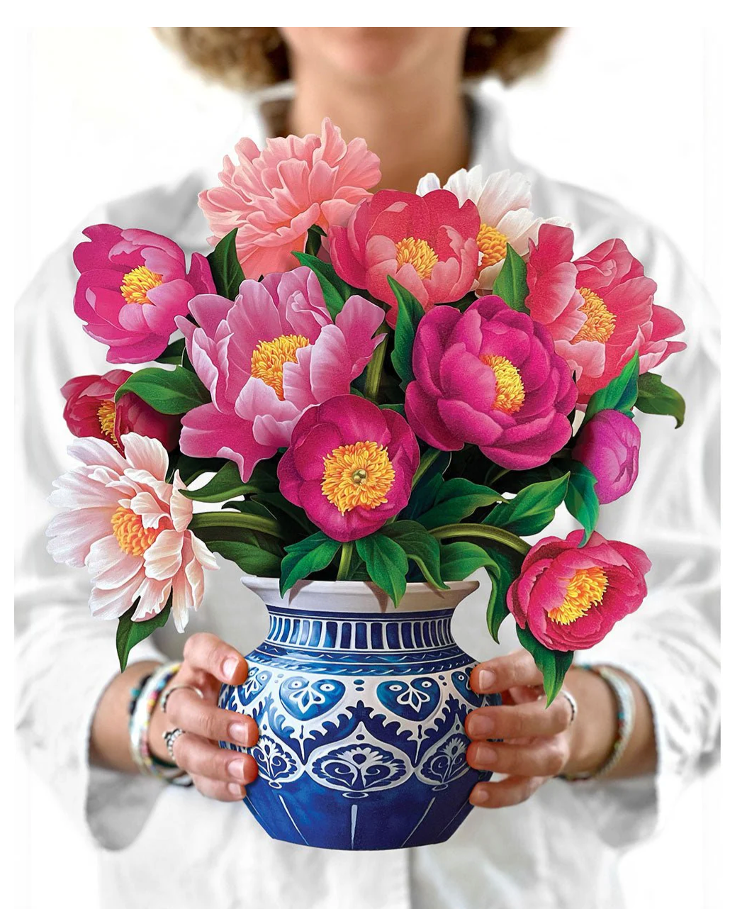 FreshCut Paper Pop Up Peony Paradise Bouquet