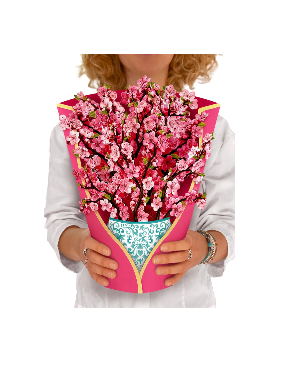 FreshCut Paper Pop Up Cherry Blossom Bouquet