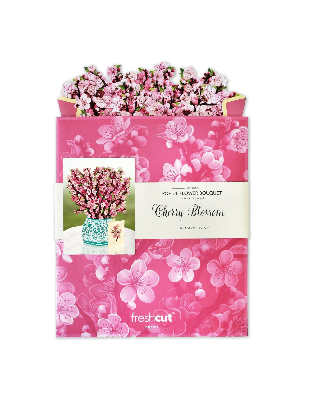 FreshCut Paper Pop Up Cherry Blossom Bouquet
