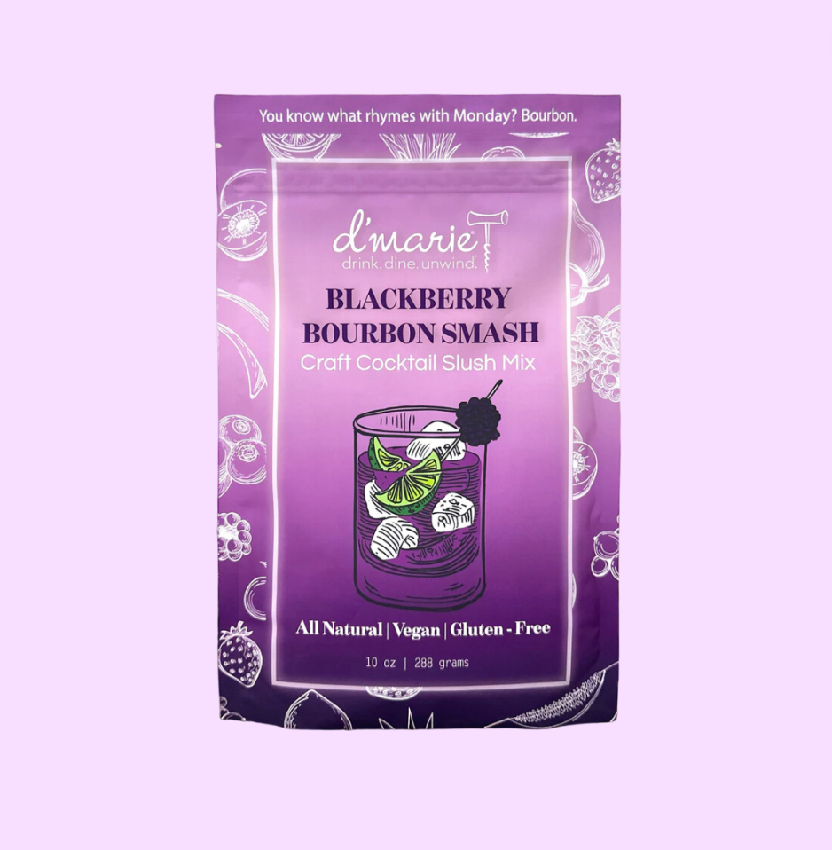 D'marie Blackberry Bourbon Smash Frozen Cocktail Mix
