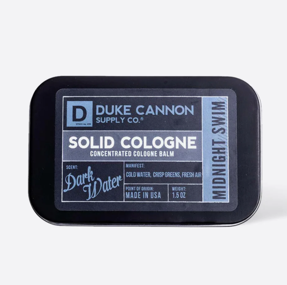 Duke Cannon Solid Cologne in Midnight Swim