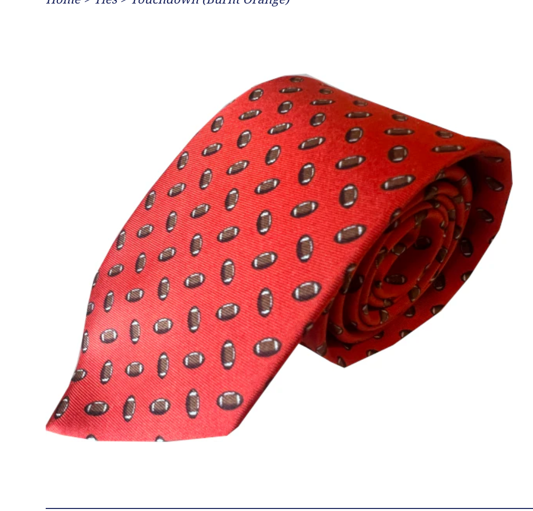 Lazyjack Press Touchdown Tie