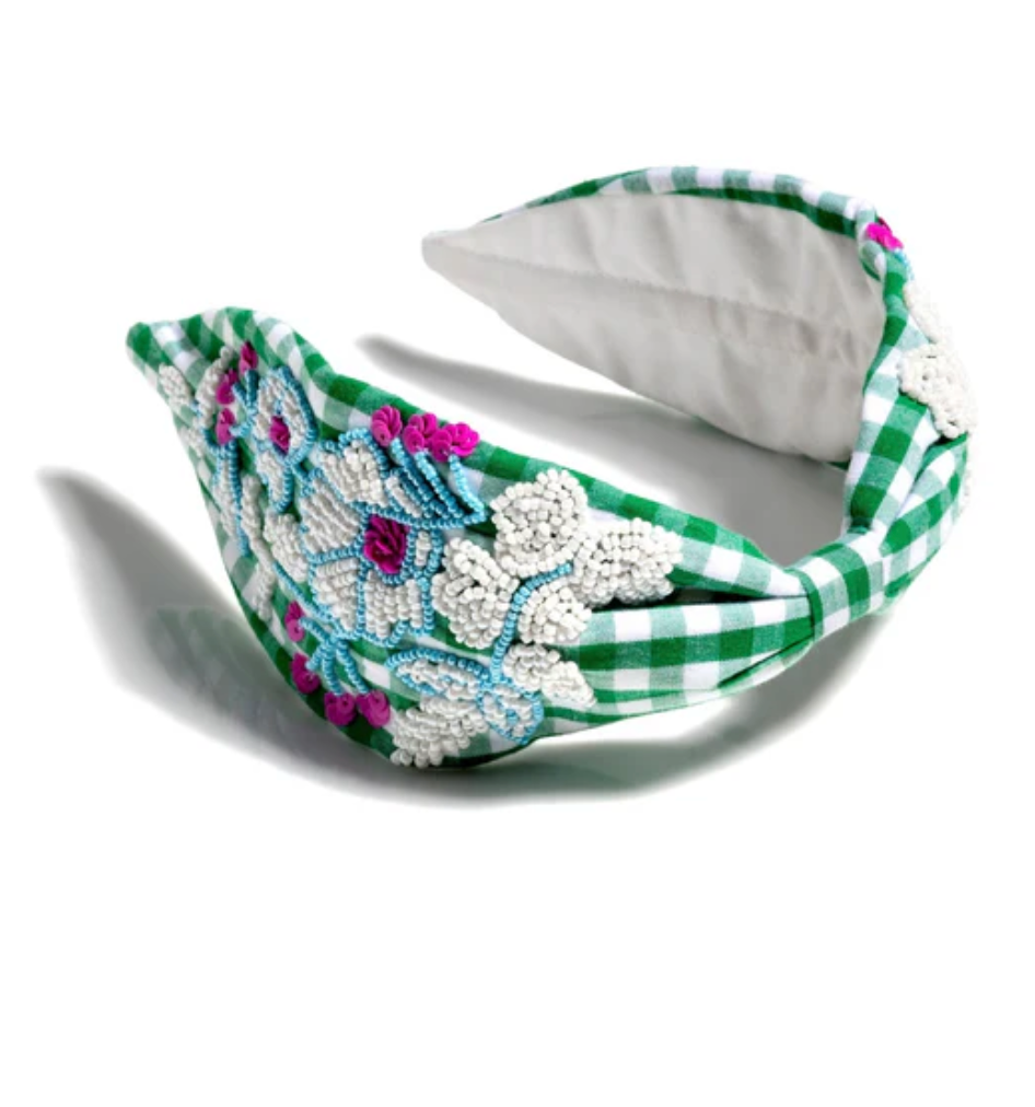 Shiraleah Gingham Embellished Headband