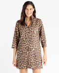 Jude Connally Callie Faux Leopard Suede Dress