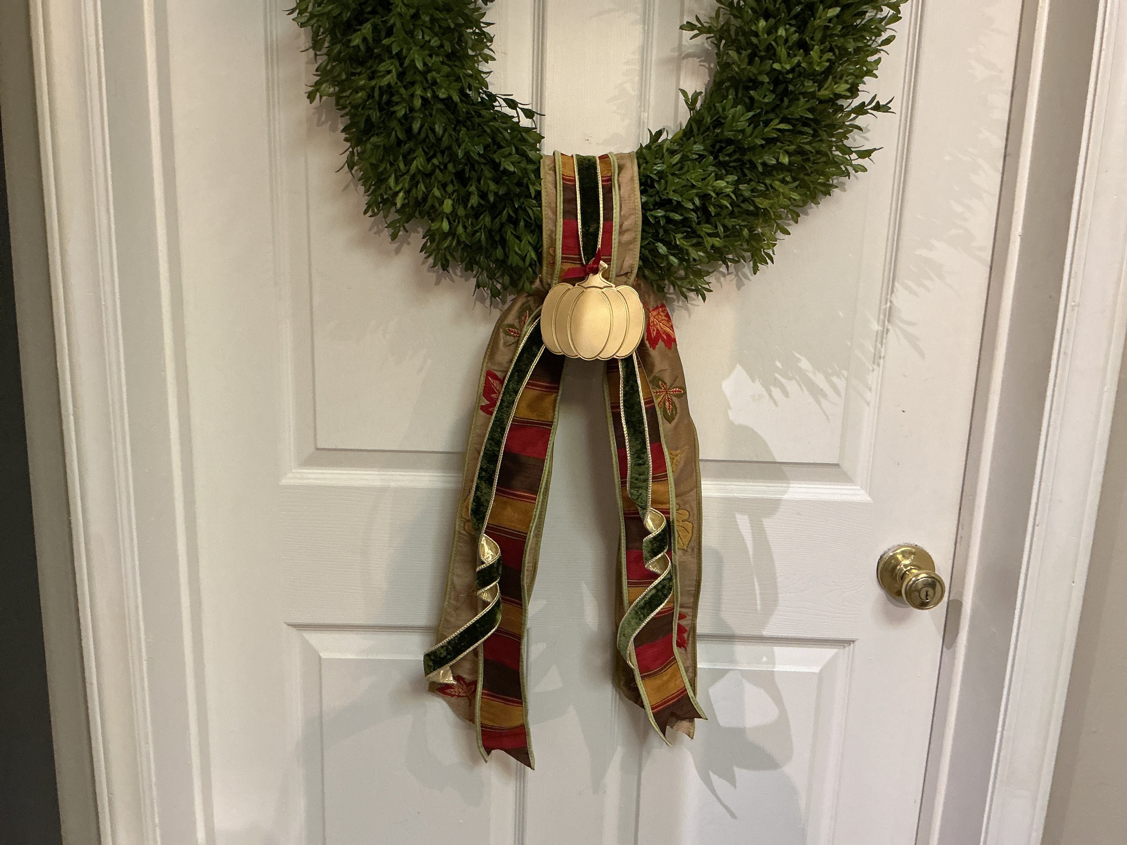 Fall Pumpkin Wreath Sash Kit (Wreath Not Included)