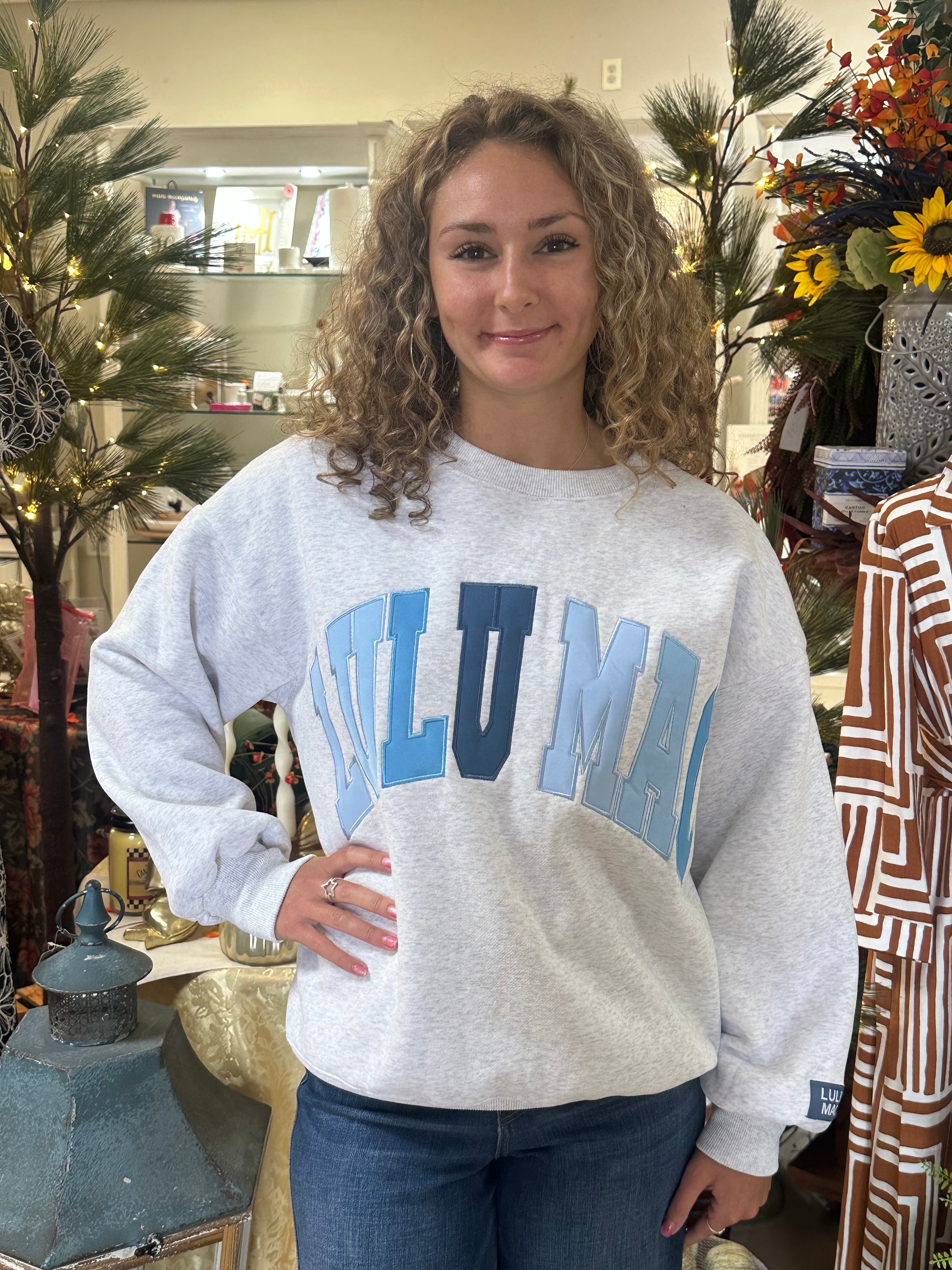 Lulu Mac Grey Sweatshirt