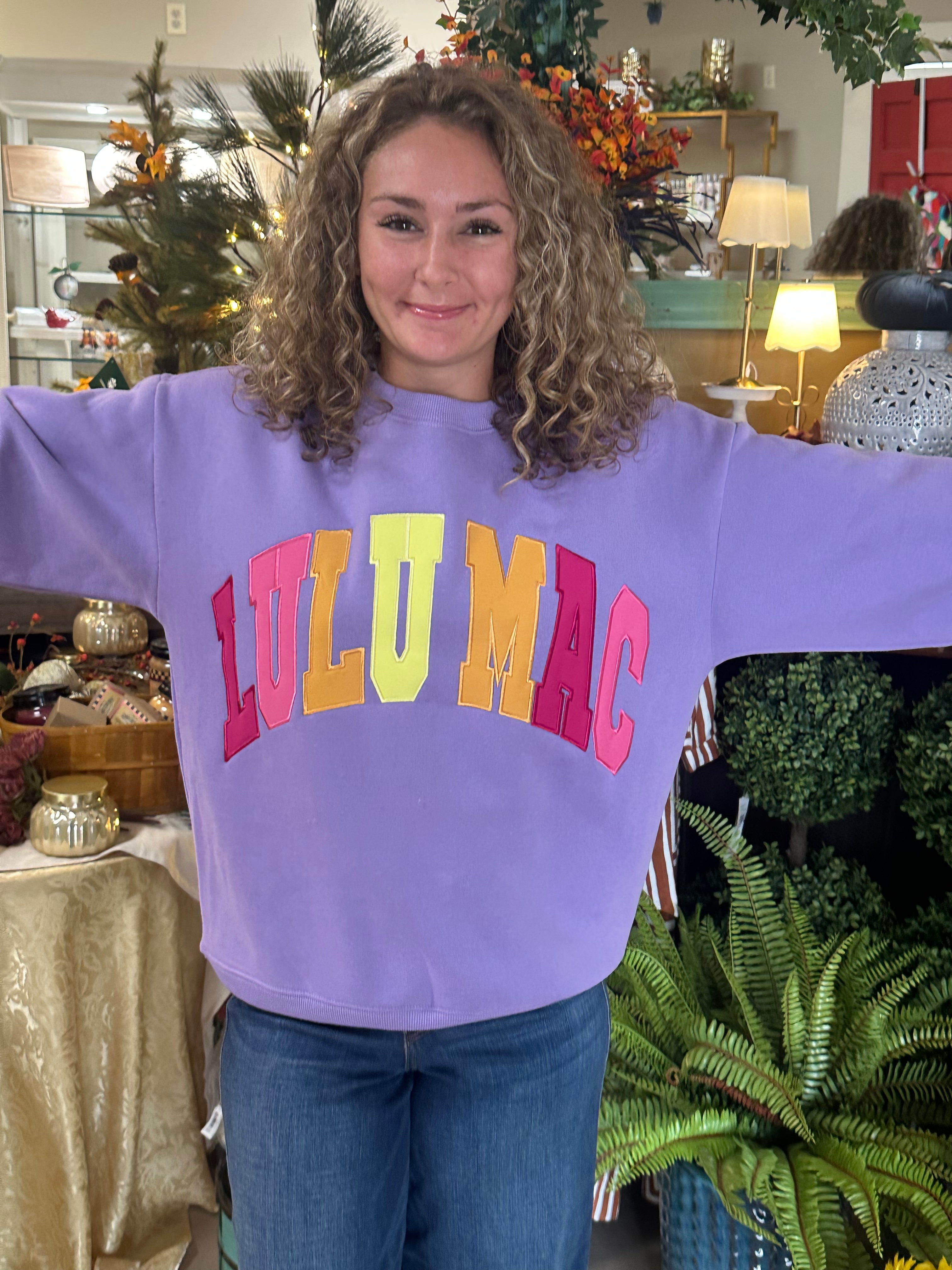 Lulu Mac Purple Sweatshirt