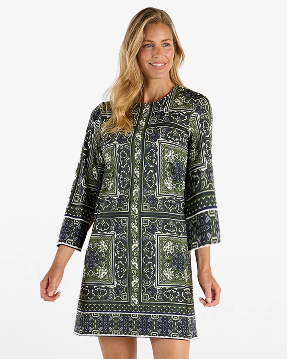 Jude Connally Palace Tapestry Loden Dress