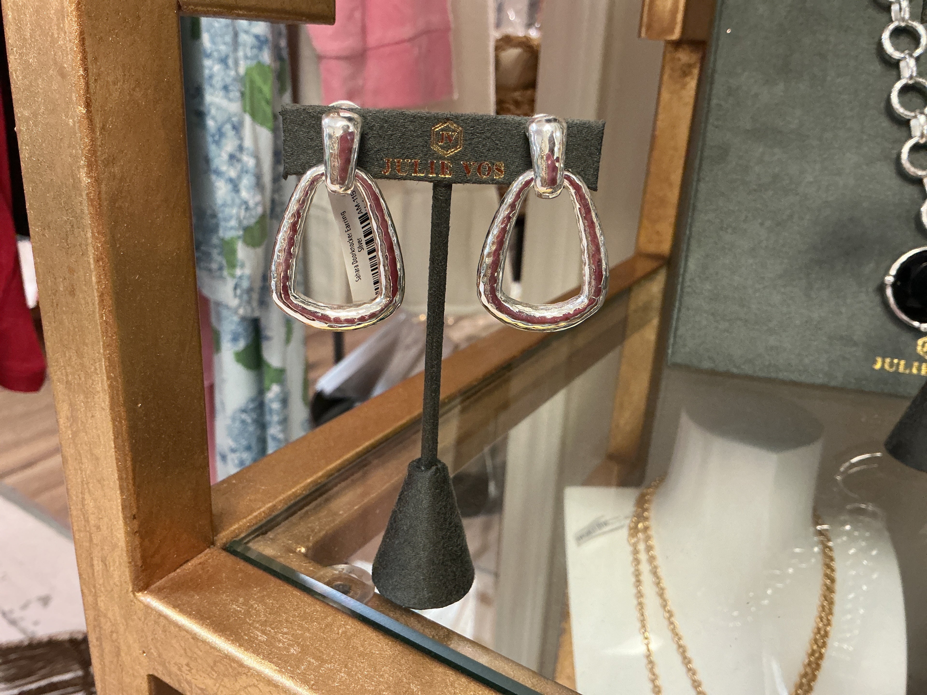 Julie Vos Silver Sahara Doorknocker Earring