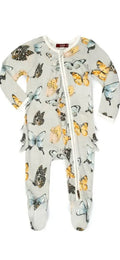 Milk barn Blue Butterfly Onesie