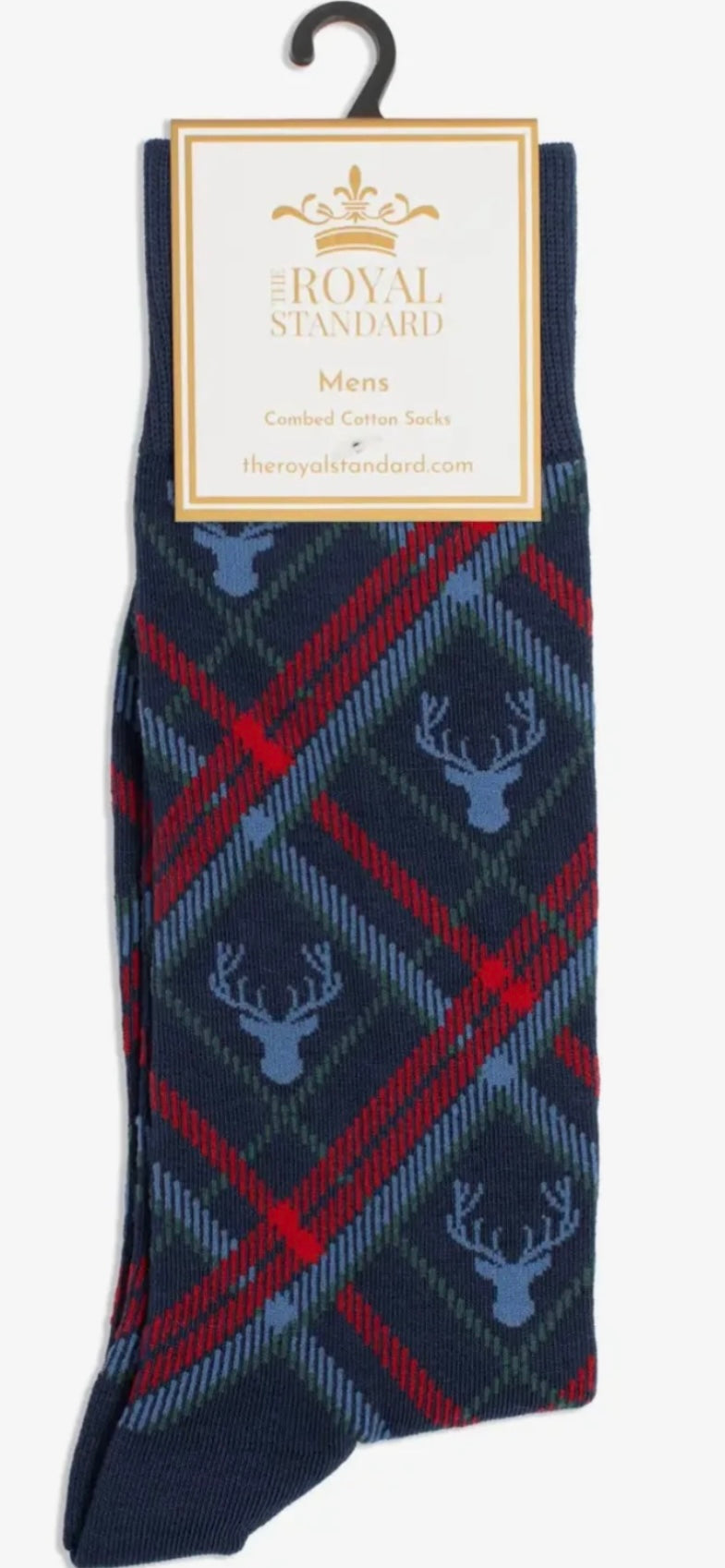Royal Standard Men’s Deer Plaid Socks