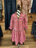 Ivy Jane Ruffle Collar Dress with Blanket Stitch