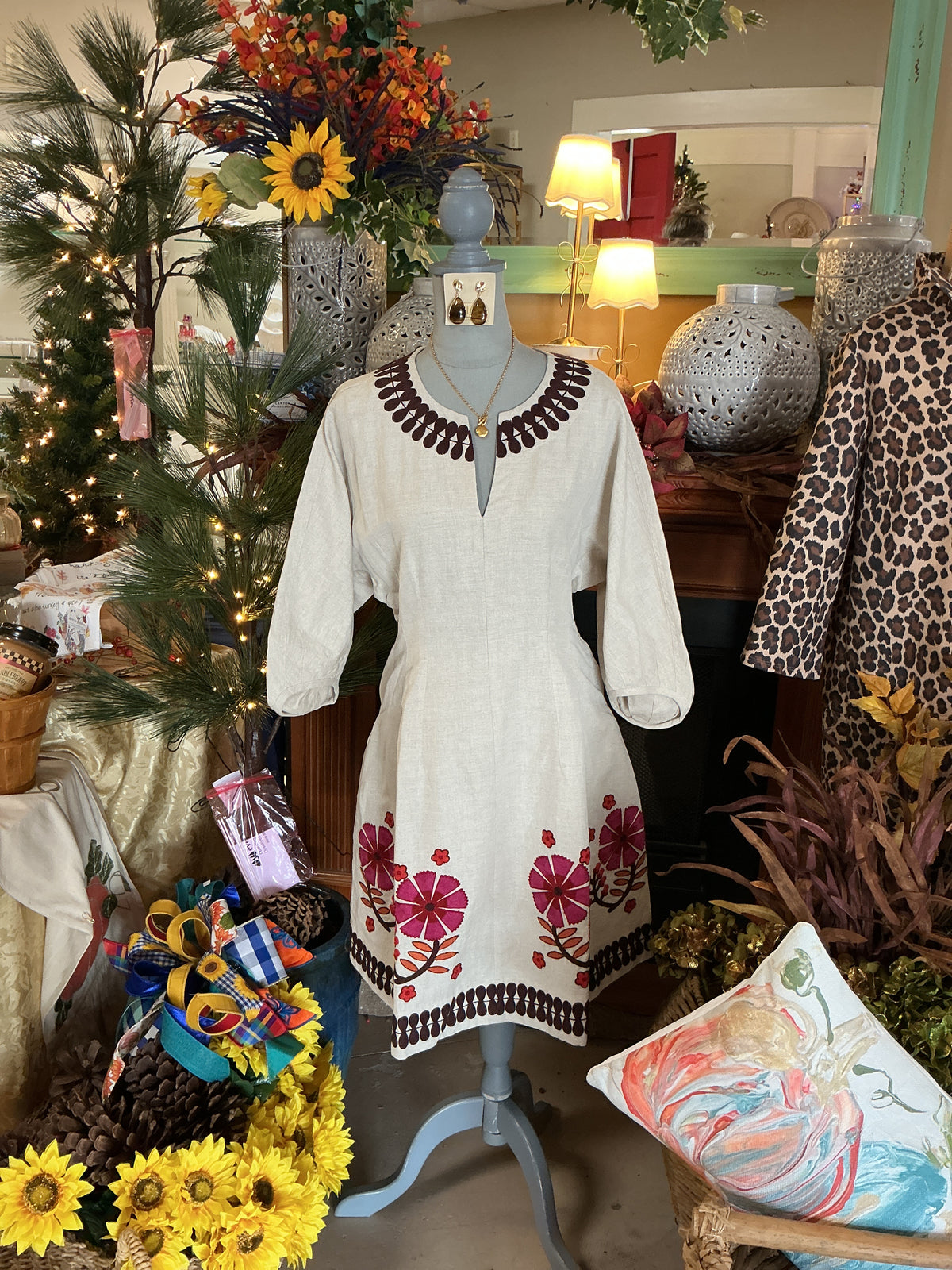 Ivy Jane Cream and Pink Floral Dress
