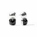 Julie Vos Catalina Earring Obsidian Black and Silver