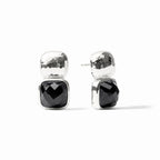 Julie Vos Catalina Earring Obsidian Black and Silver