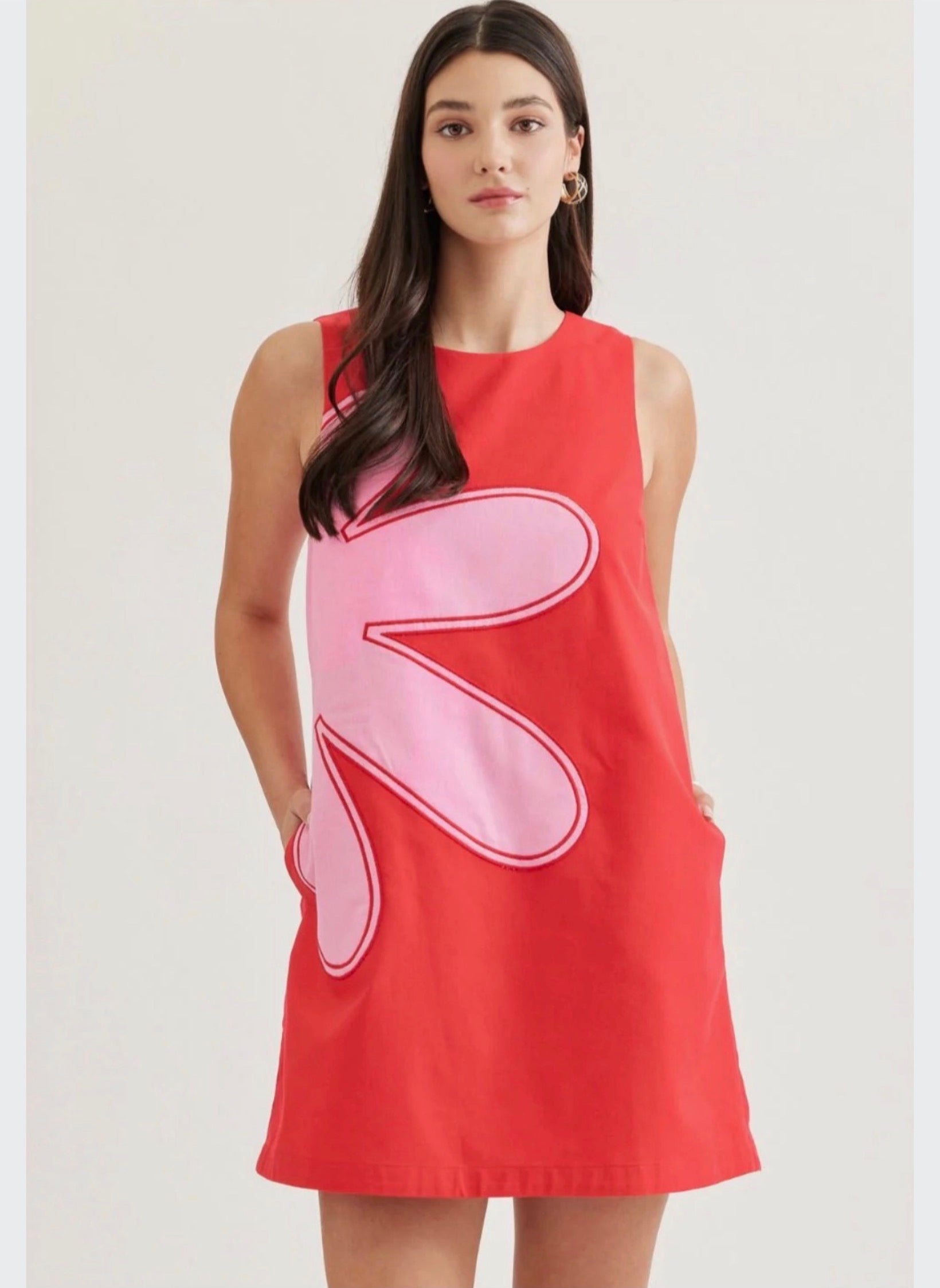 Entro Red Floral Dress