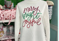 Mary Square Lakelyn Merry Bright Joyful Sweatshirt