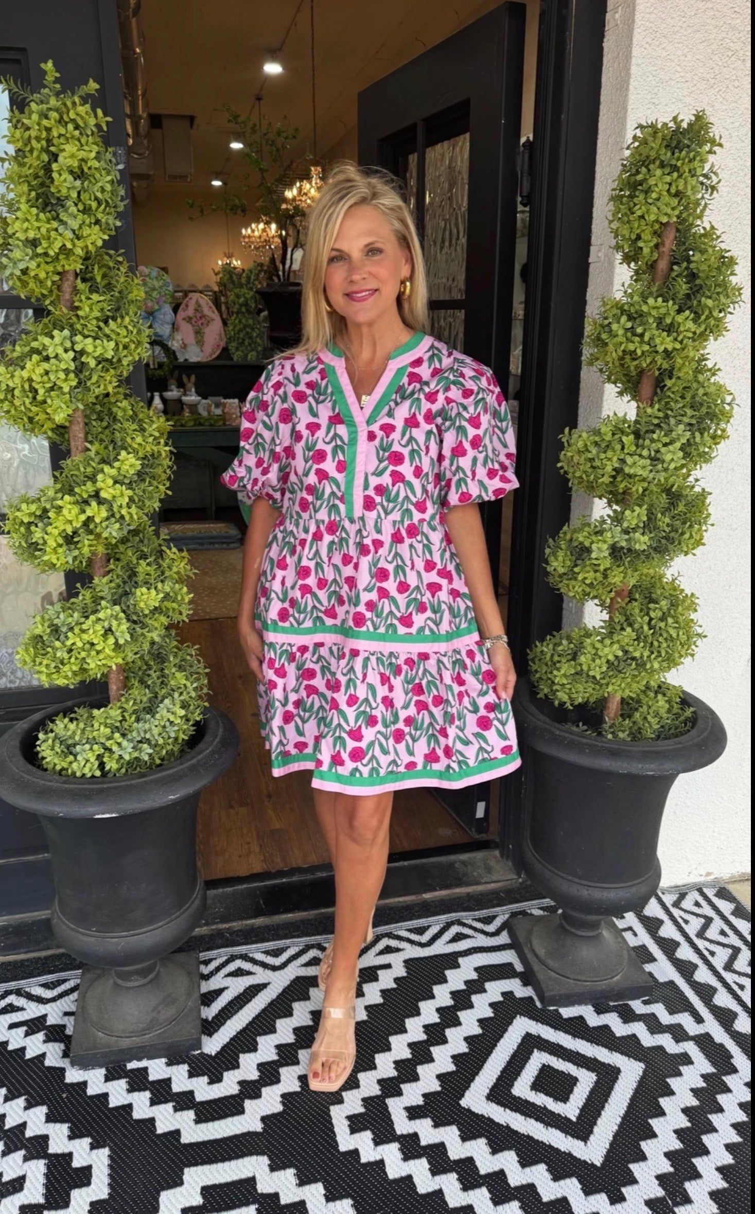 Mudpie Cody Balloon Sleeve Dress