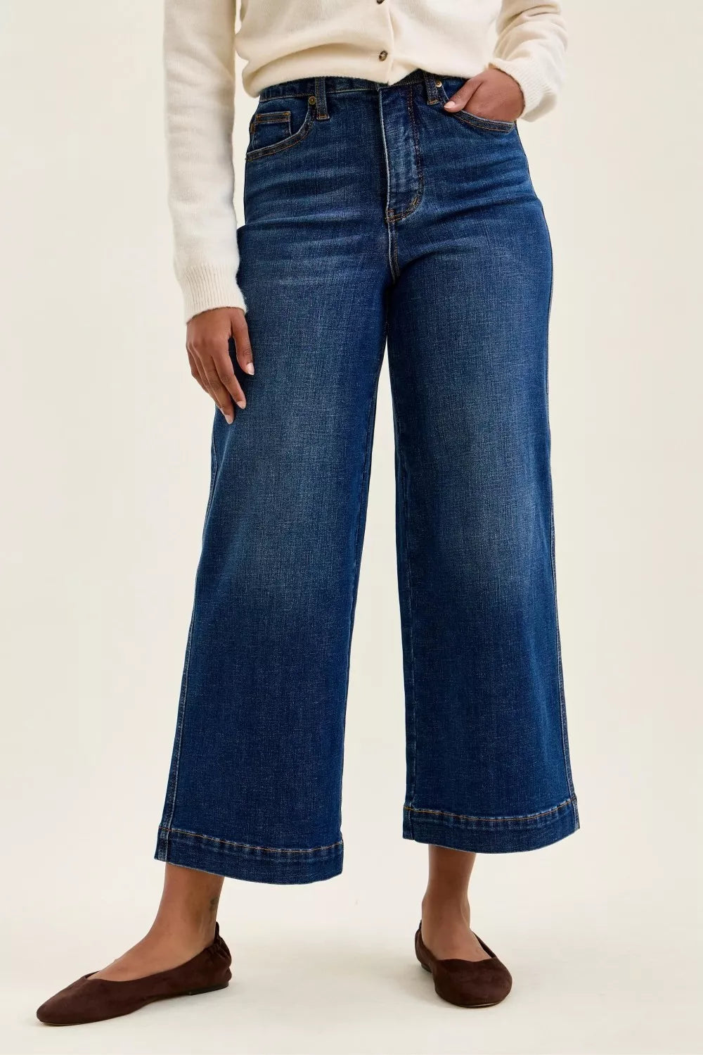 Judy Blue High Waisted Claudia Ankle Wide