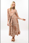 Ivy Jane Woodsy Graphic Midi Shirt Dress