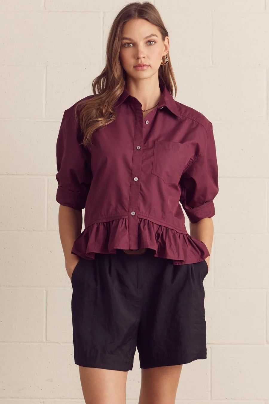Entro Merlot Blouse