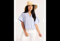 Thomas and Lourdes Light Blue Top