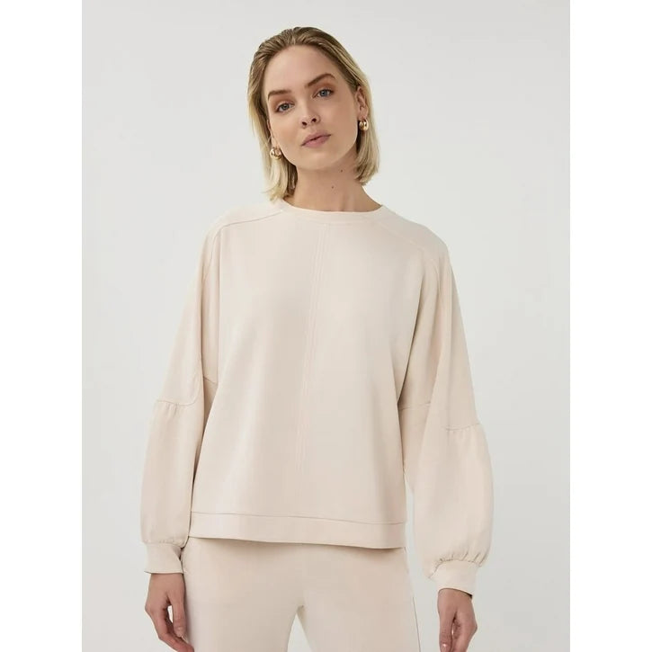 Esqualo Beige Long Sleeve Top