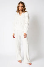 PJ Salvage Chenille Cable Knit Sweater