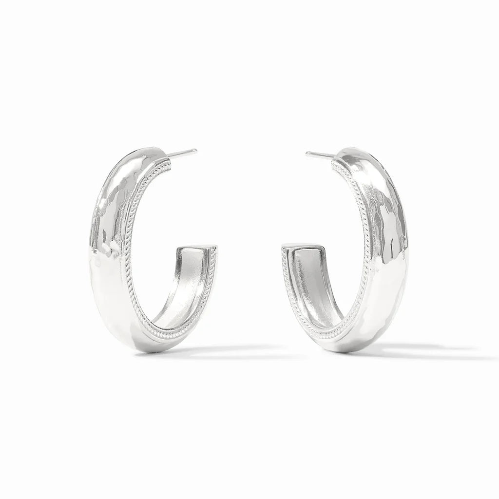 Julie Vos Cannes Hoop Silver