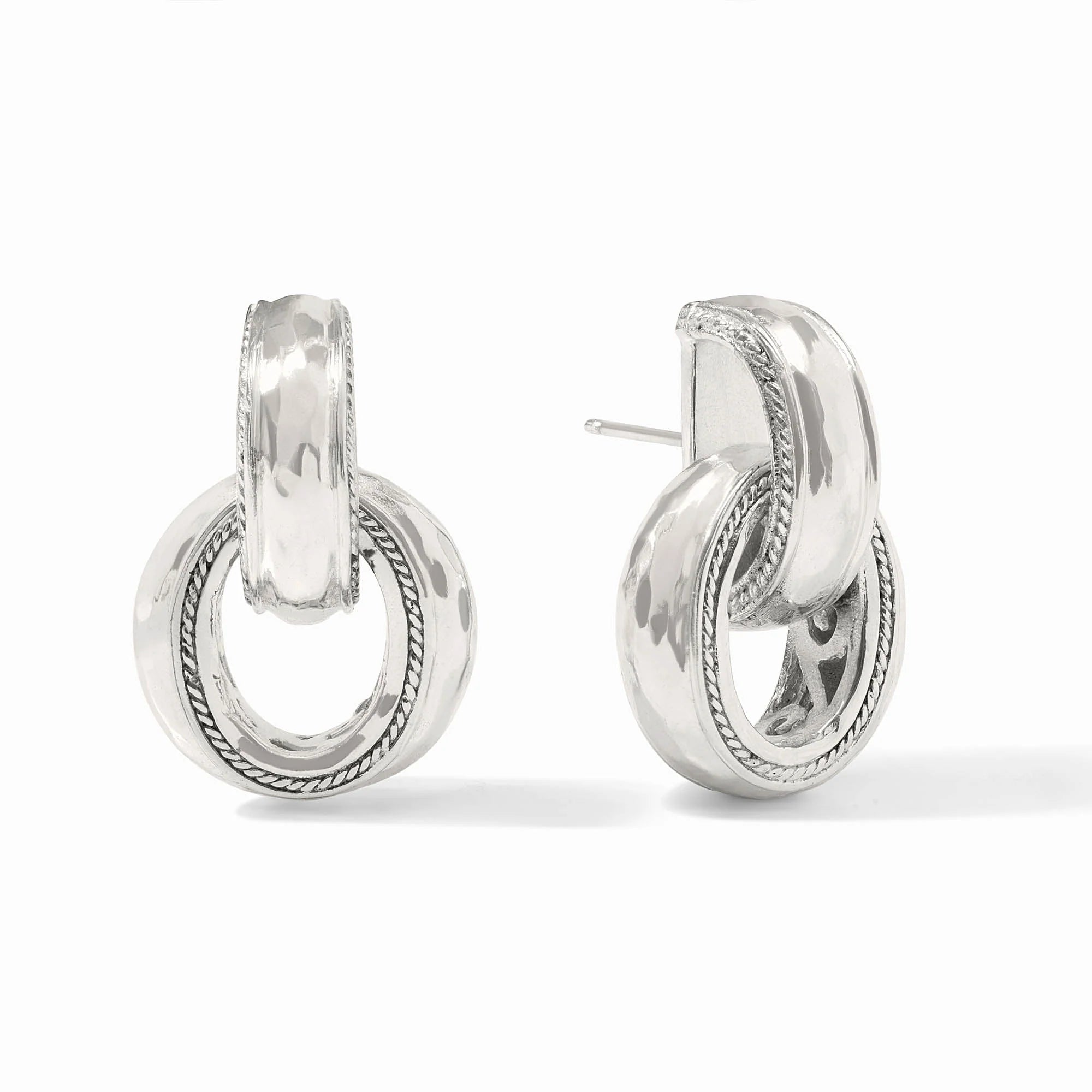 Julie Vos Cannes Doorknocker Earring Silver