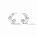 Julie Vos Wave Hoop Silver