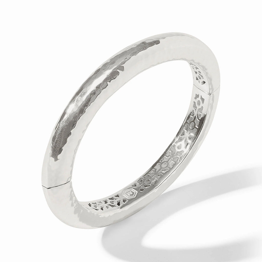 Julie Vos Catalina Hinge Bangle Silver