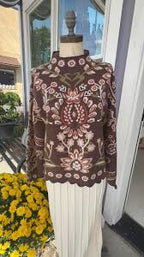 THML Long Sleeve Pattern Knitted Sweater