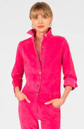 Gretchen Scott Boyfriend Shirt Pink Corduroy