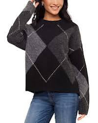 Karen Kane Gilded Forest Argyle Sweater