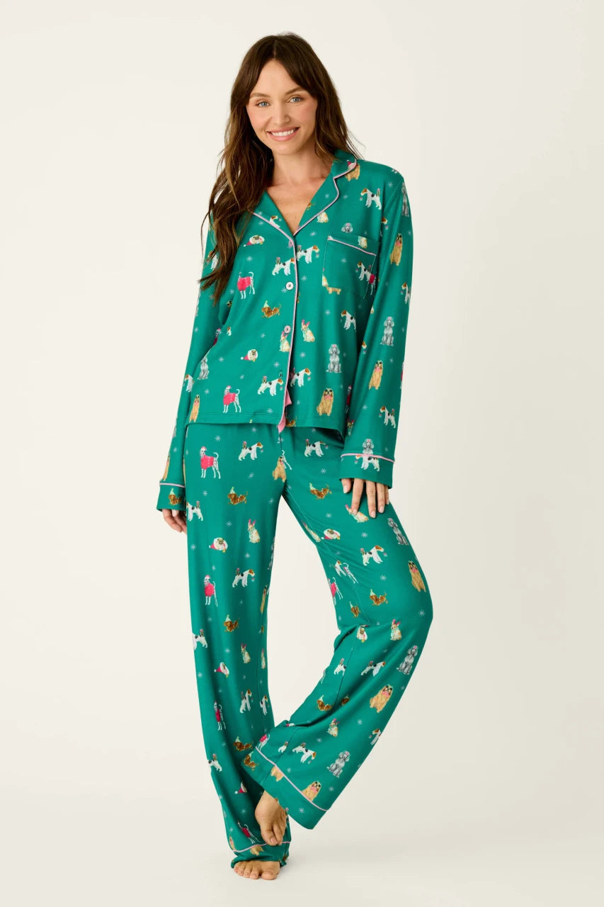 PJ Salvage Happy Pawlidays Pj set