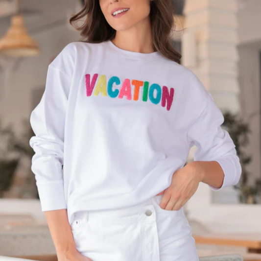 SHIRALEAH "VACATION" Sweatshirt