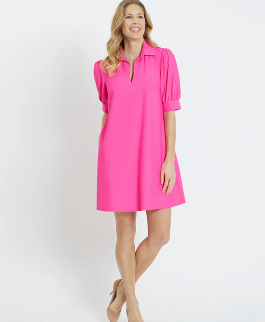 Jude Connally Emerson Dress Solid Pink