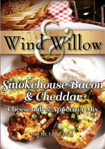 Wind & Willow Smokehouse Bacon & Cheddar Cheeseball & Appetizer Mix