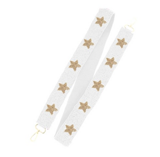 Viv and Lou Star Beaded Bag Strap