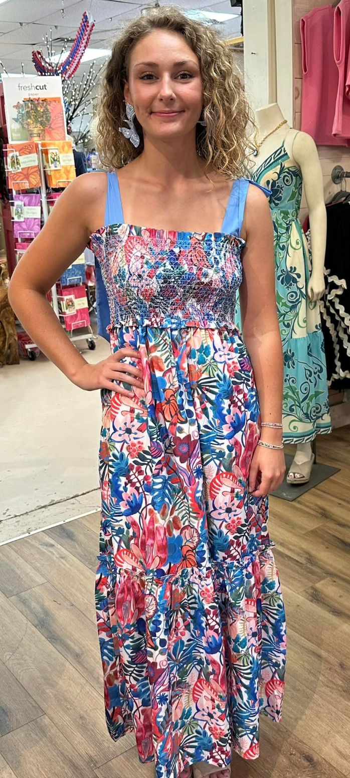Floral Tiered Maxi Dress