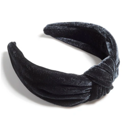 Shiraleah Black Velvet Knotted Headband