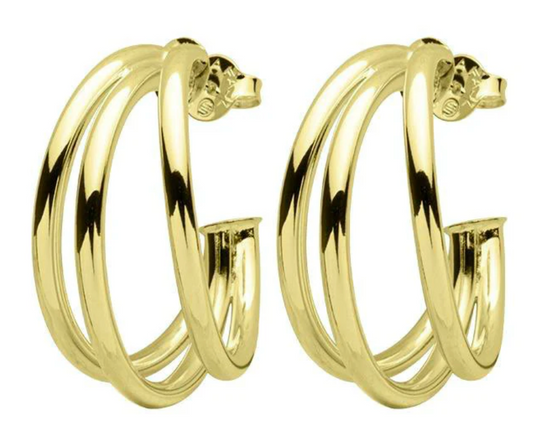 Sheila Fajl Triple Claire Hoops