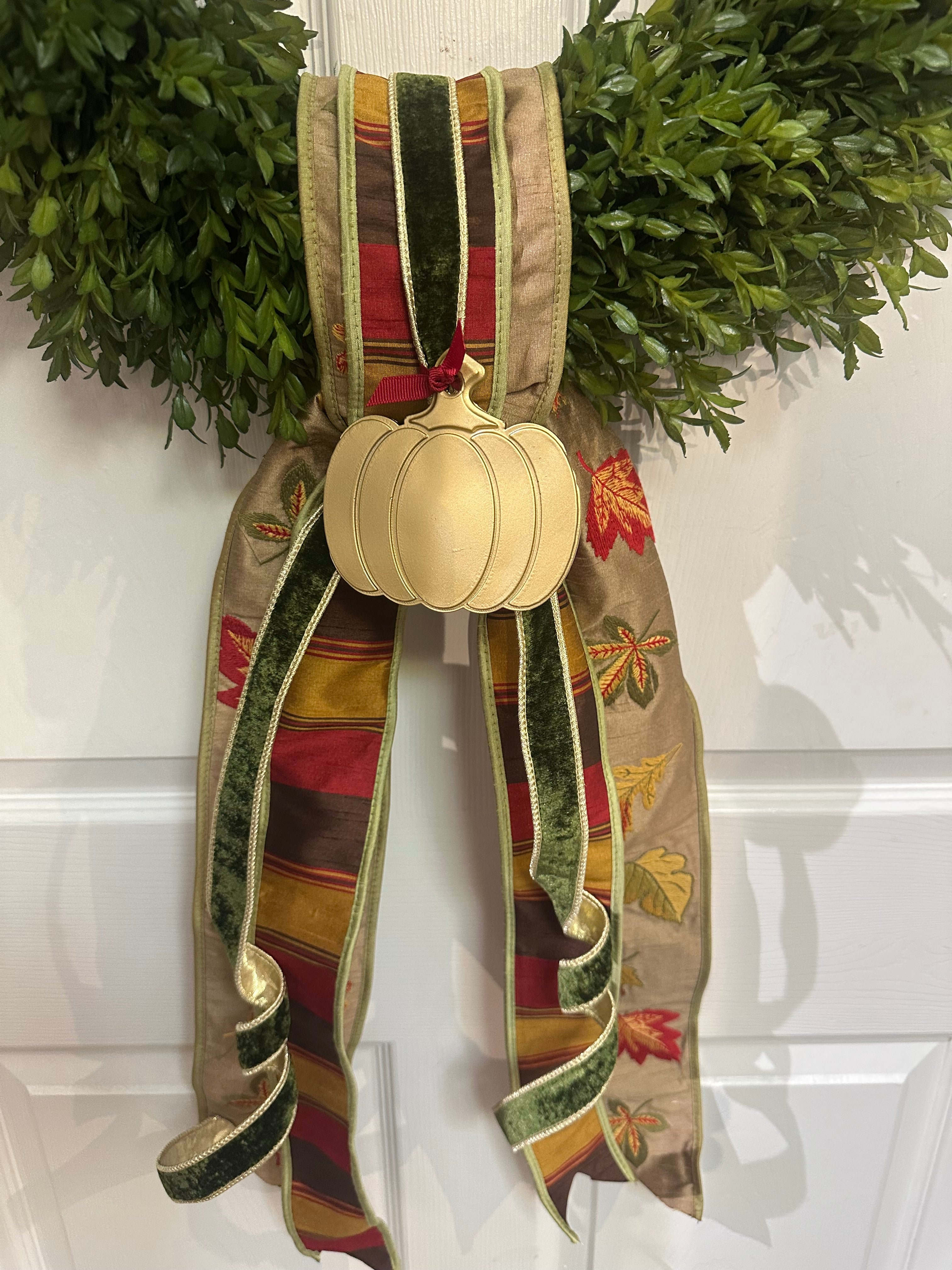 Fall Pumpkin Wreath Sash Kit (Wreath Not Included)